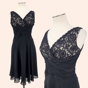 Vintage Jones Wear Cocktail Dress Lace Gothic Dark Fairy Romance Babydoll Gala 6